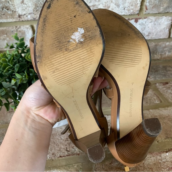 Banana Republic | Tan Leather Strappy Heels | 7 - Picture 7 of 7